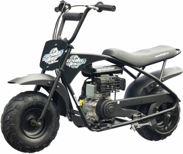 MotoTec 105CC 3.5HP Mini Bike - Black, Alloy Steel, 23mph Speed, Distance Monitor, 185lbs Capacity, Model KN110-A - Image 2