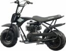 MotoTec 105CC 3.5HP Mini Bike - Black, Alloy Steel, 23mph Speed, Distance Monitor, 185lbs Capacity, Model KN110-A