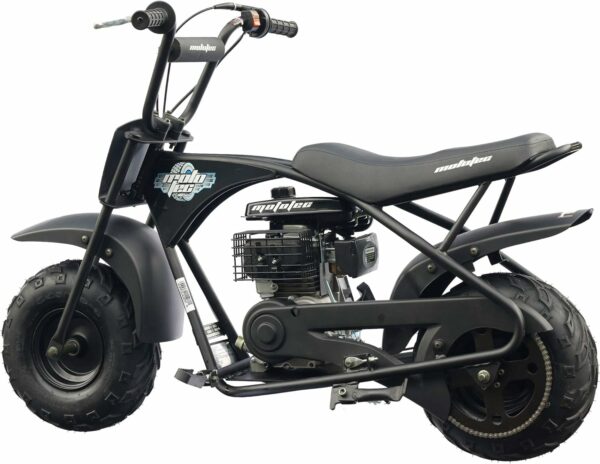 MotoTec 105CC 3.5HP Mini Bike - Black, Alloy Steel, 23mph Speed, Distance Monitor, 185lbs Capacity, Model KN110-A - Image 6