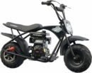 MotoTec 105CC 3.5HP Mini Bike - Black, Alloy Steel, 23mph Speed, Distance Monitor, 185lbs Capacity, Model KN110-A