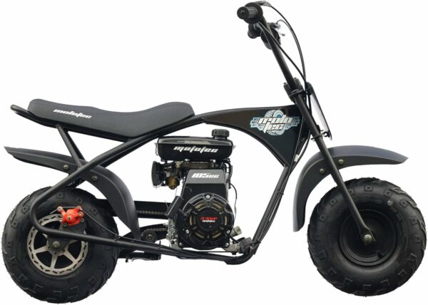 MotoTec 105CC 3.5HP Mini Bike - Black, Alloy Steel, 23mph Speed, Distance Monitor, 185lbs Capacity, Model KN110-A - Image 8