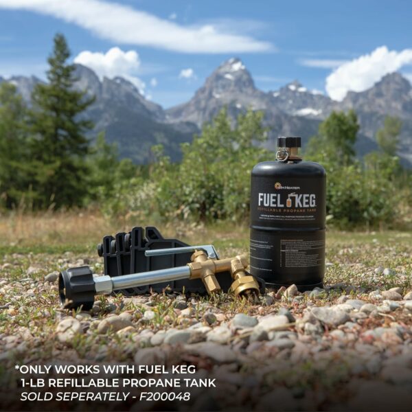 Mr. Heater Fuel Keg Refillable Propane Tank Kit with Stabilizing Feet for Outdoor Use - Image 2