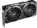 MSI GeForce RTX 3060 12GB GDDR6 Gaming Graphics Card, PCIe 4.0, HDMI/DP, Ray Tracing