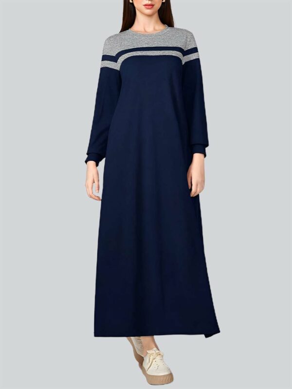 Mulvari Women's Color Block Long Sleeve Dress A5 - Stylish & Comfortable