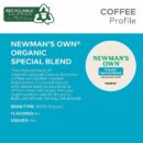 Newman's Own Organics Medium Roast Coffee K-Cup Pods, 96 Count, USDA Organic, Fair Trade, Kosher, Compatible with Keurig