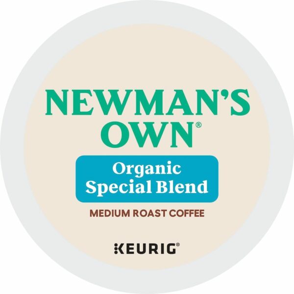 Newman's Own Organics Medium Roast Coffee K-Cup Pods, 96 Count, USDA Organic, Fair Trade, Kosher, Compatible with Keurig - Image 3