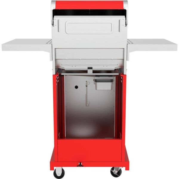 Nexgrill Deluxe 2-Burner Gas Grill, Red, 28,000 BTUs, Stainless Steel, Convertible to Natural Gas - Image 5