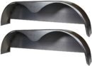 USA-Made Tandem Axle Steel Trailer Fender 72"x10.75" 2-Pack with Back Plate, 16 Gauge