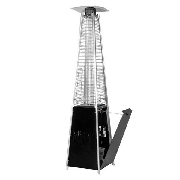 Nuu Garden Propane Patio Heater, 48,000 BTU, Black, Heat-Focusing, with Wheels - Image 10
