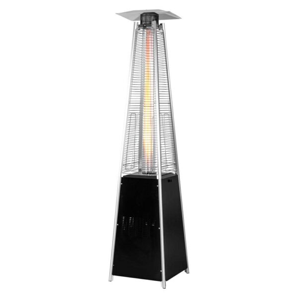 Nuu Garden Propane Patio Heater, 48,000 BTU, Black, Heat-Focusing, with Wheels - Image 6