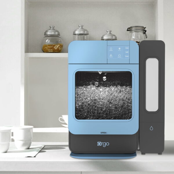 Orgo Sonic Countertop Ice Maker, 33 lbs Nugget Ice, Blue, Compact & Efficient - Image 2