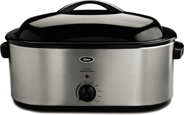 Oster 22-Quart Stainless Steel Roaster Oven with Adjustable Temperature & Removable Pan - Image 2