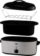 Oster 22-Quart Stainless Steel Roaster Oven with Adjustable Temperature & Removable Pan