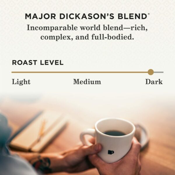 Peet's Coffee Major Dickason's Blend Dark Roast K-Cup Pods, 75 Count, Arabica, Keurig Compatible - Image 9