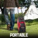 PowerSmart 4500W Portable Gas Inverter Generator, Electric Start, Super Quiet, Outdoor Use