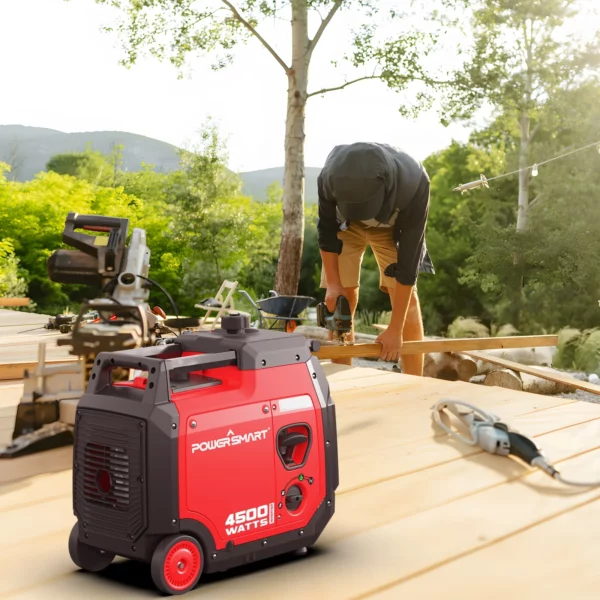 PowerSmart 4500W Portable Gas Inverter Generator, Electric Start, Super Quiet, Outdoor Use - Image 7