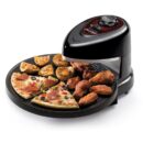 Presto Pizzazz Plus 1235W Rotating Pizza Oven with Timer, Non-Stick Surface, Black