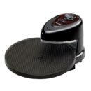 Presto Pizzazz Plus 1235W Rotating Pizza Oven with Timer, Non-Stick Surface, Black