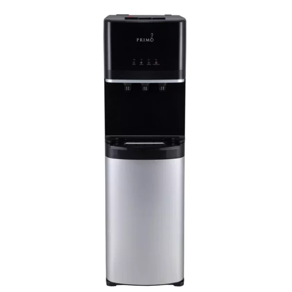 Primo Deluxe Stainless Steel Bottom-Load Water Cooler Dispenser, 3-Temp Settings, Freestanding