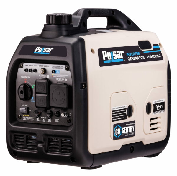 Pulsar 4000W Quiet Inverter Generator with CO Sentry, Portable & Safe for Electronics - Image 3