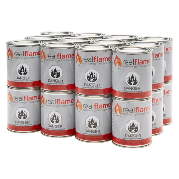 Real Flame Premium Gel Fuel Cans 13oz 24-Pack - Clean Burning for Indoor & Outdoor Use - Image 2