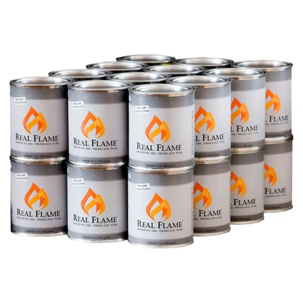 Real Flame Premium Gel Fuel Cans 13oz 24-Pack - Clean Burning for Indoor & Outdoor Use - Image 3