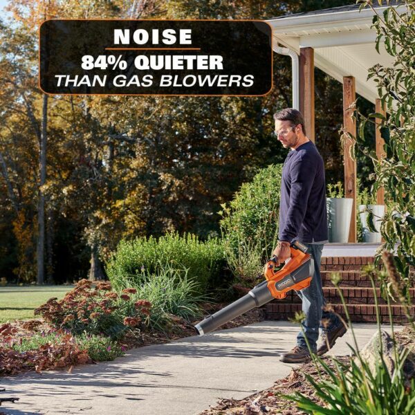 RIDGID 18V Brushless Cordless Leaf Blower R01601K with 6.0Ah Battery, 510 CFM, 130 MPH - Image 5