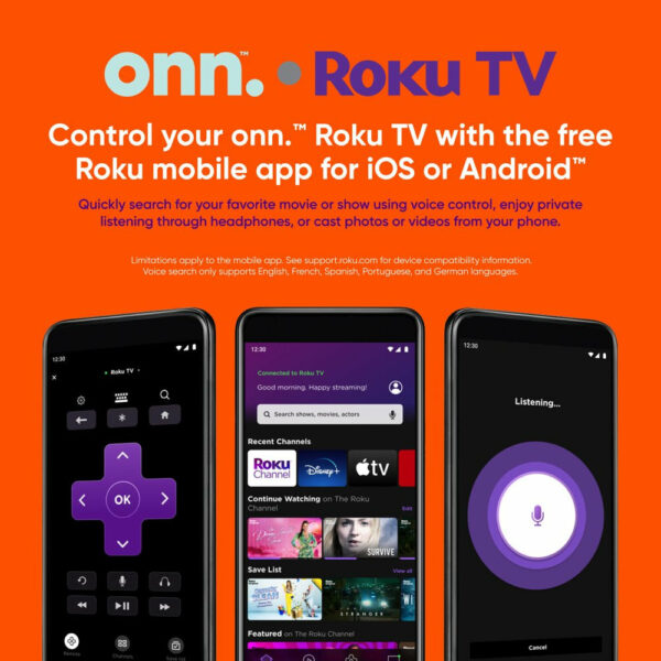Roku 50" 4K UHD LED Smart TV with HDR, Voice Control, and Smart Home Compatibility - Image 6