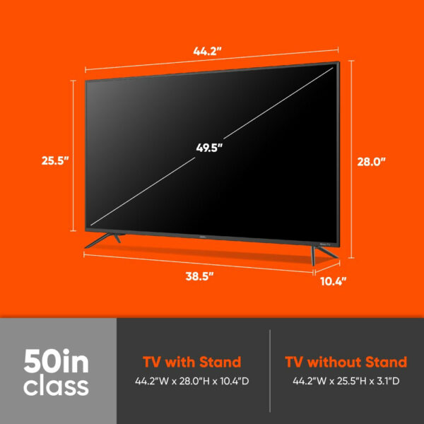 Roku 50" 4K UHD LED Smart TV with HDR, Voice Control, and Smart Home Compatibility - Image 10