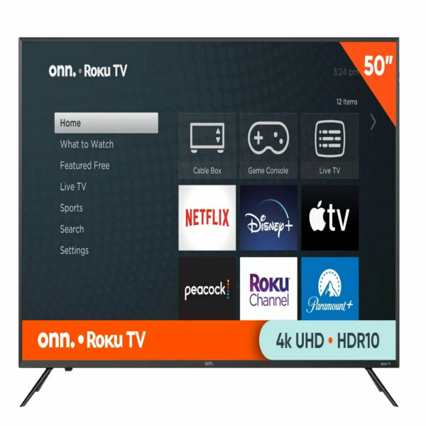Roku 50" 4K UHD LED Smart TV with HDR, Voice Control, and Smart Home Compatibility