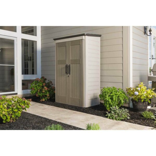 Rubbermaid Outdoor Storage Shed 52 Cu.Ft, Weather-Resistant, Lockable Doors, Durable Double-Wall Construction, Maintenance-Free - Image 4