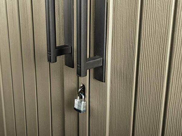 Rubbermaid Outdoor Storage Shed 52 Cu.Ft, Weather-Resistant, Lockable Doors, Durable Double-Wall Construction, Maintenance-Free - Image 5
