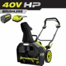 RYOBI 40V HP Brushless 18" Cordless Snow Blower with 6.0 Ah Battery & Charger