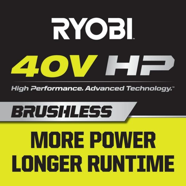 RYOBI 40V HP Brushless 18" Cordless Snow Blower with 6.0 Ah Battery & Charger - Image 14