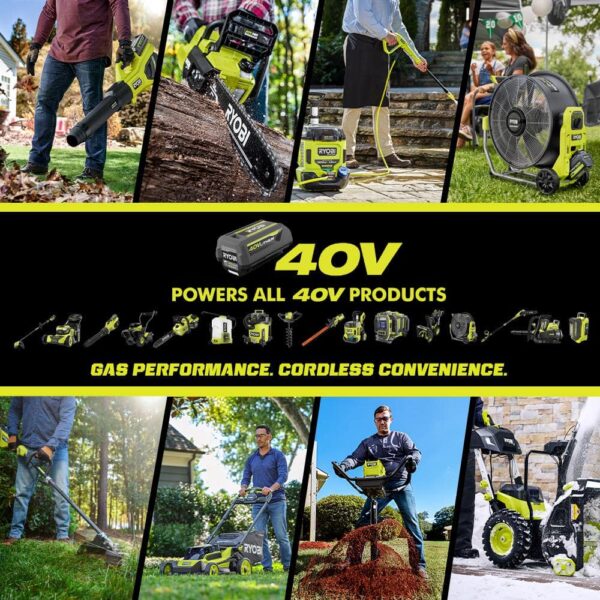 RYOBI 40V HP Brushless 18" Cordless Snow Blower with 6.0 Ah Battery & Charger - Image 7