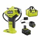 RYOBI ONE+ Cordless Tire Inflator with Digital Gauge, 18V Battery & Charger