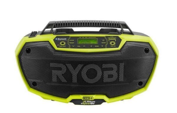 Ryobi One+ P746 18V Bluetooth Radio with Dual Power & USB Charging Port