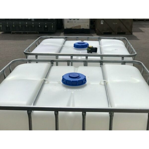 Schutz 330 Gallon Used Polyethylene Food Grade IBC Water Container for Drinking & Rainwater - Image 4
