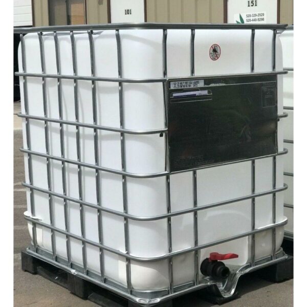 Schutz 330 Gallon Used Polyethylene Food Grade IBC Water Container for Drinking & Rainwater