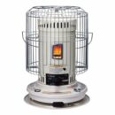 Sengoku HeatMate 23,500 BTU Portable Indoor Kerosene Heater, 1.9-Gallon, White, Heats 1000 Sq Ft