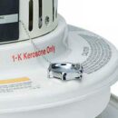 Sengoku HeatMate 23,500 BTU Portable Indoor Kerosene Heater, 1.9-Gallon, White, Heats 1000 Sq Ft