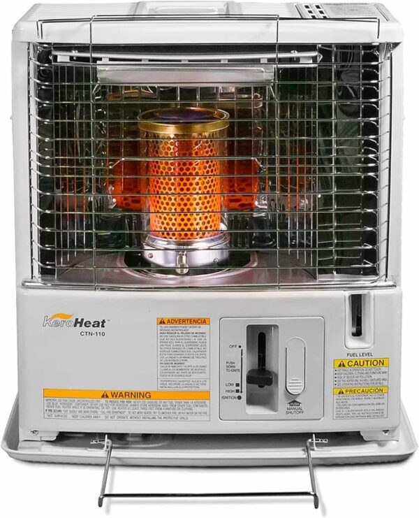 Sengoku KeroHeat 10,000 BTU Portable Kerosene Heater, Indoor/Outdoor, Safety Shut-Off, White