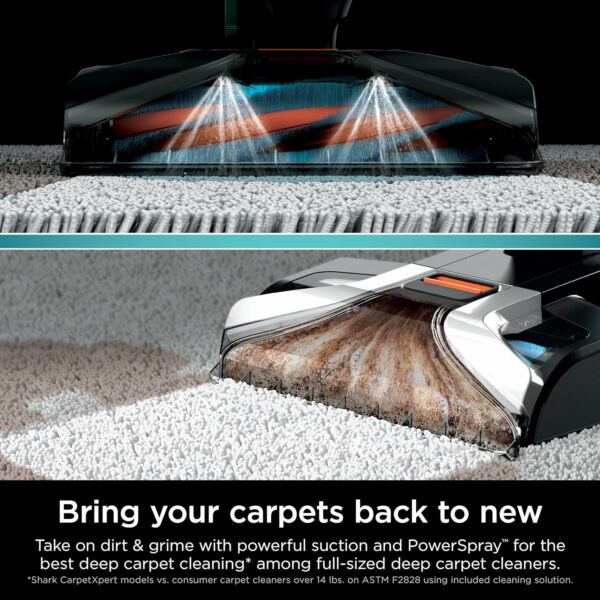 Shark CarpetXpert EX201 Carpet Cleaner, Cyan - Powerful Suction, StainStriker Tech, Pet Stain Removal, Includes Tools - Image 3