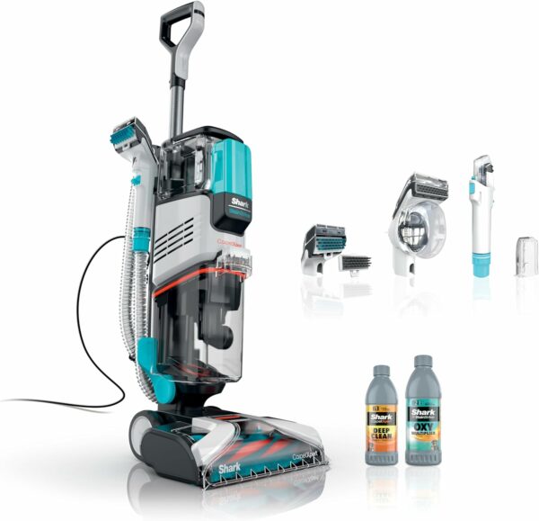 Shark CarpetXpert EX201 Carpet Cleaner, Cyan - Powerful Suction, StainStriker Tech, Pet Stain Removal, Includes Tools