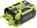 Snow Joe 100V 5.0Ah Lithium-Ion Battery with USB Ports & LED Light for Tools