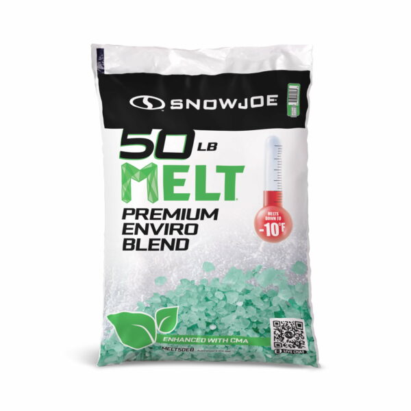 Snow Joe Melt Premium Enviro Blend Ice Melter, 50 lb, Anti-Corrosion, Non-Tracking, Safe for Vegetation & Concrete
