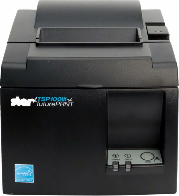 Star Micronics TSP143IIIBi Bluetooth Thermal Receipt Printer with Auto-Cutter, Gray - iOS/Android/Windows Compatible - Image 2