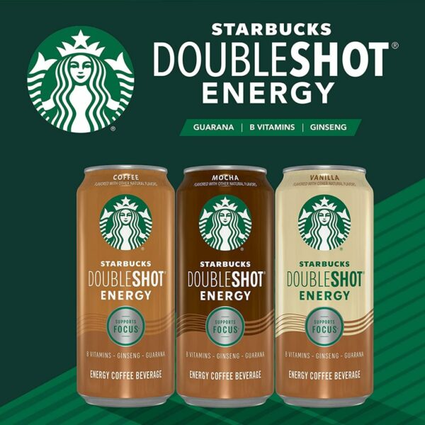 Starbucks Doubleshot Vanilla Espresso Energy Drink, 15oz, 12-Pack Cans - Image 6