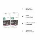 Starbucks French Roast Whole Bean Coffee 80 Oz - Intense Smoky Flavor, 2x40 Oz Packs