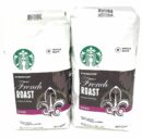 Starbucks French Roast Whole Bean Coffee 80 Oz - Intense Smoky Flavor, 2x40 Oz Packs